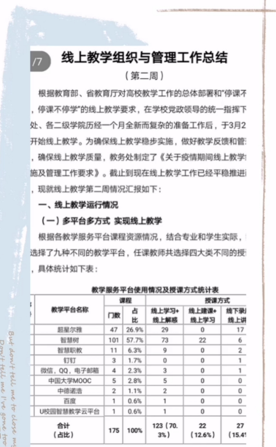 戰(zhàn)疫情_多措并舉，保質(zhì)量_四方聯(lián)動——線上教學(xué)月總結(jié)